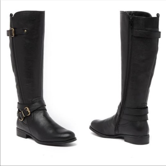Naturalizer June Black Boots Knee High Sz 7.5